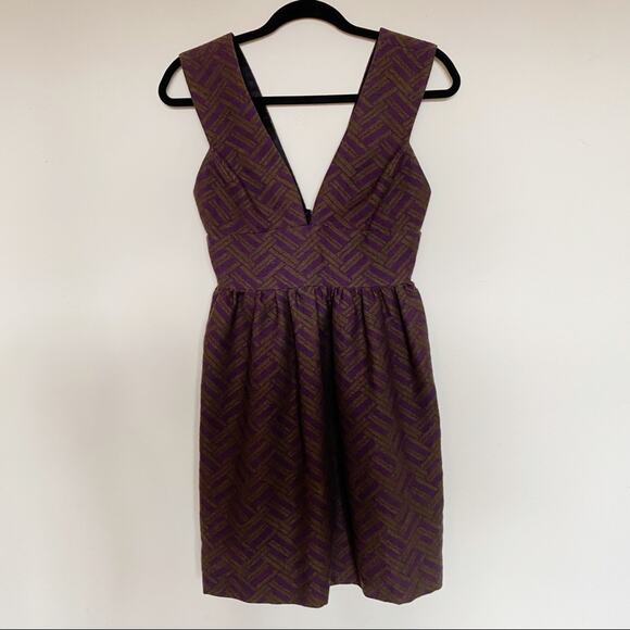 Walter Baker Dresses & Skirts - Walter | Plunge Neck Sleeveless Structured Dress